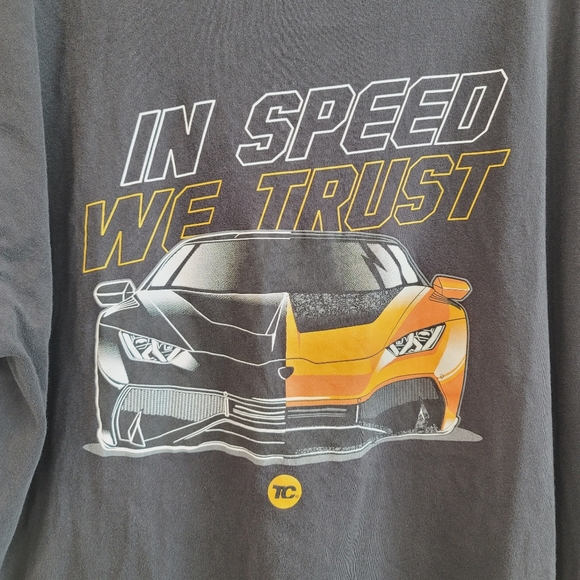 TunerCult "In Speed We Trust" Black Graphic Tee Short Sleeves Men's Size XL - Picture 3 of 9